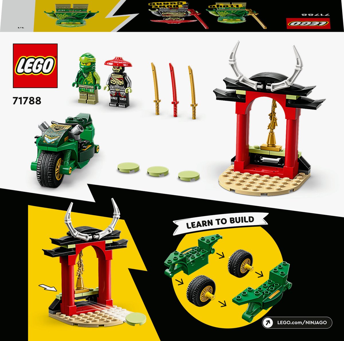 LEGO NINJAGO Lloyds Ninja motor 4+ Set met Speelgoed - 71788