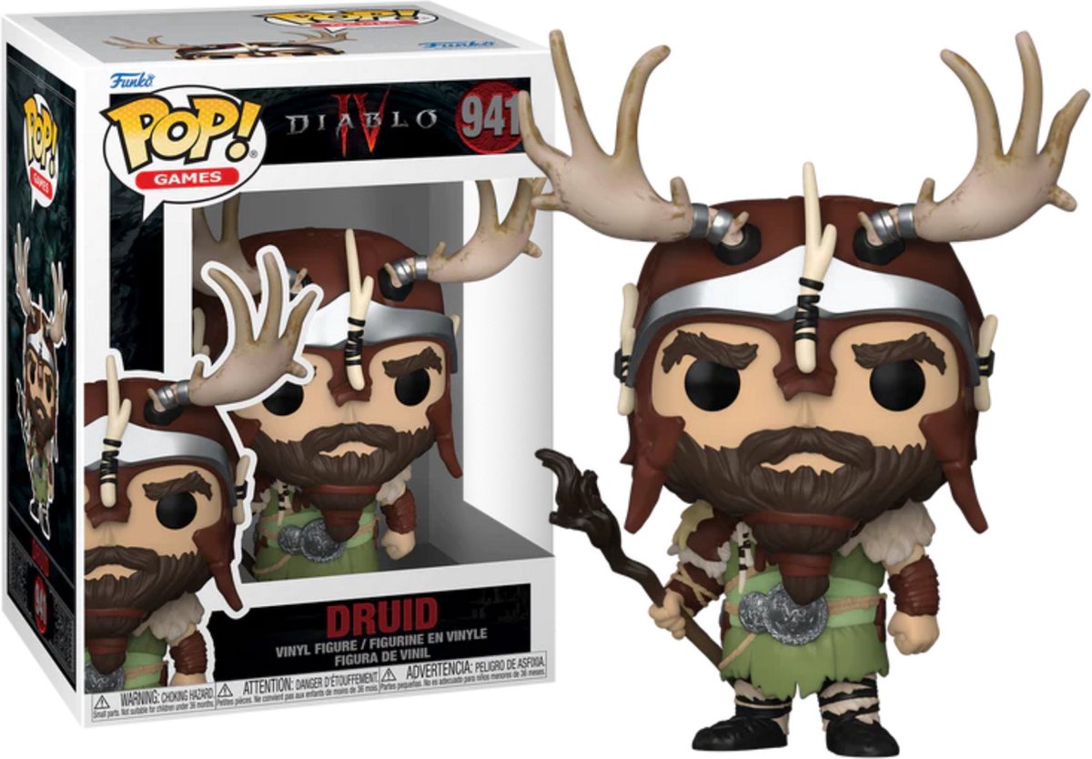 Funko Pop Games Diablo IV Druid #941 Vinyl Figure Collectible