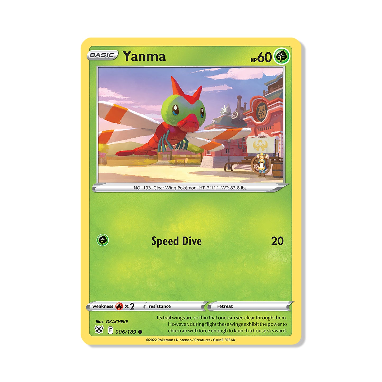 Yanma Pokémon Pokémon Astral Radiance - Normal kaart | Engels
