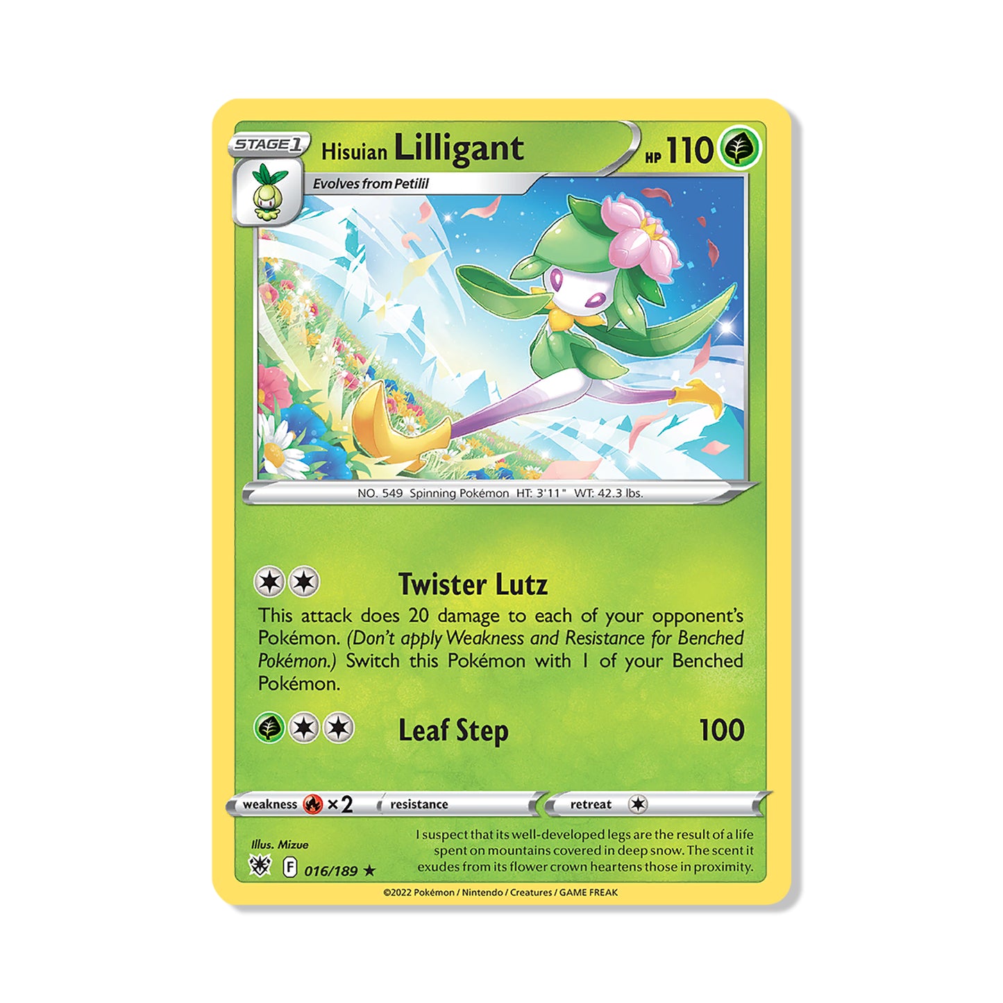 Hisuian Lilligant Pokémon Pokémon Astral Radiance - Normal kaart | Engels