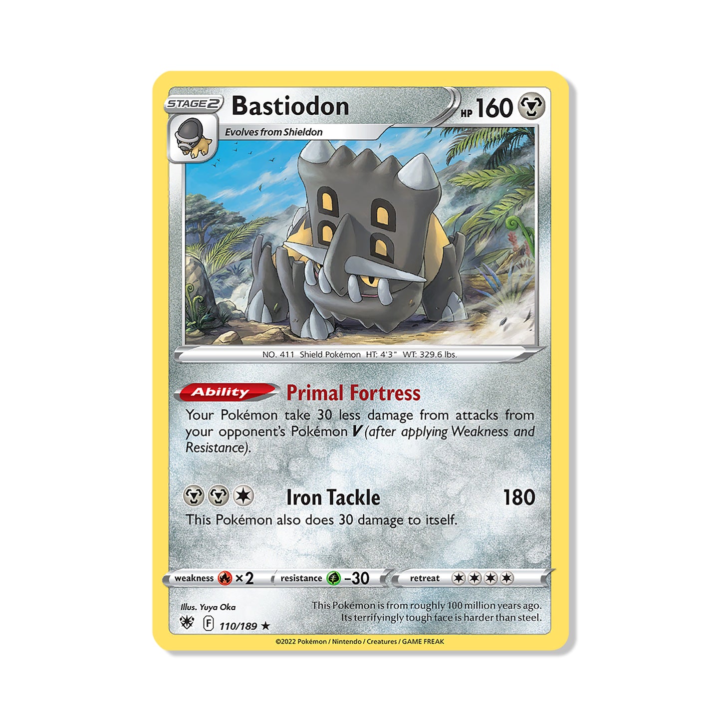 Bastiodon Pokémon Pokémon Astral Radiance - Normal kaart | Engels
