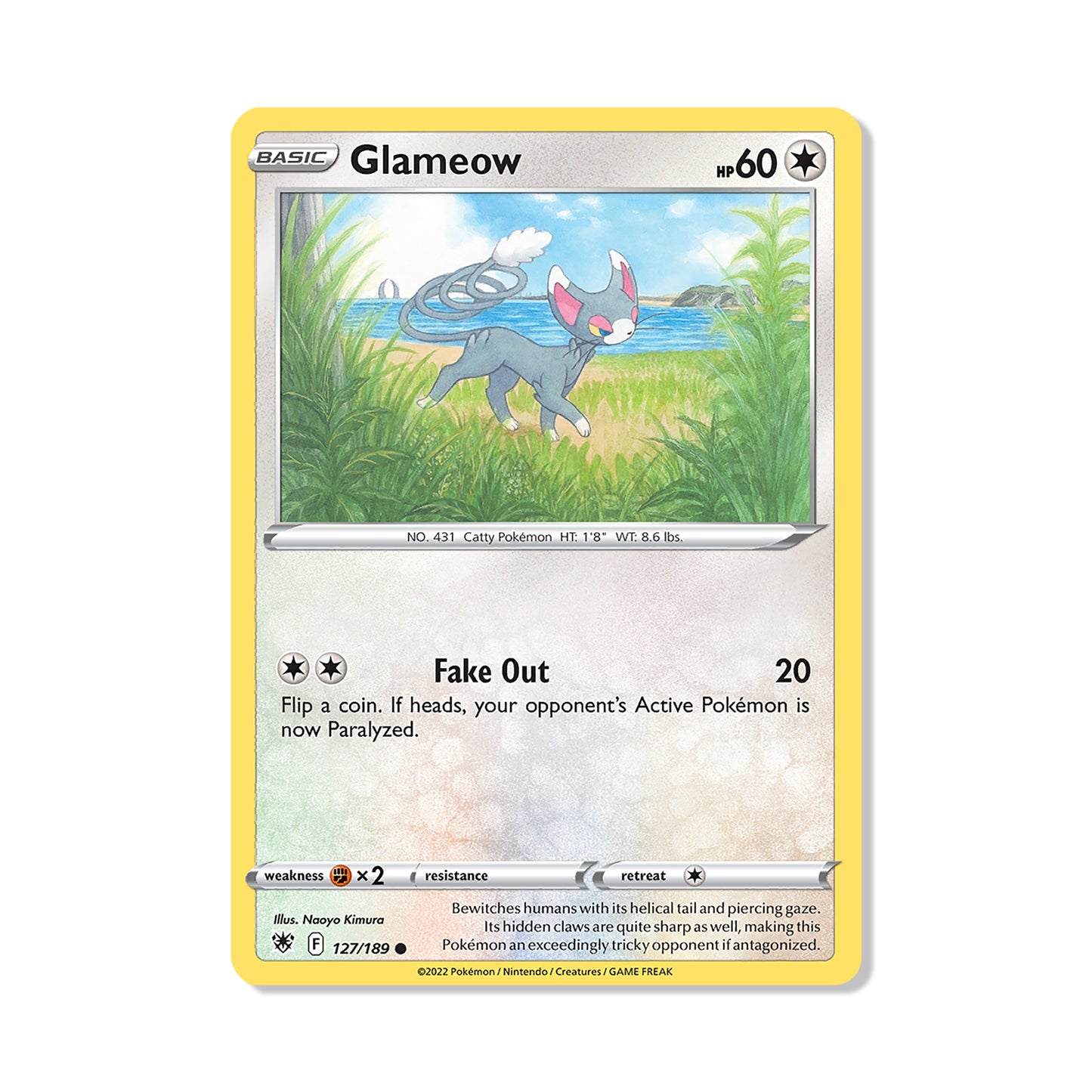 Glameow Pokémon Pokémon Astral Radiance - Normal kaart | Engels