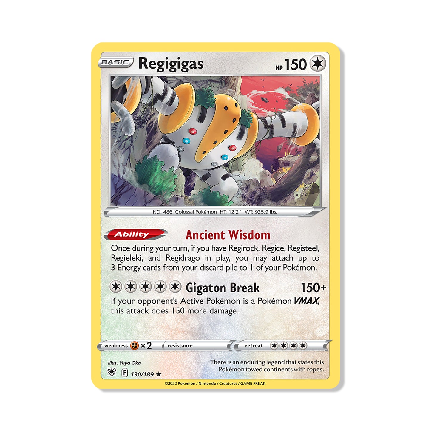 Regigigas Pokémon Pokémon Astral Radiance - Normal kaart | Engels