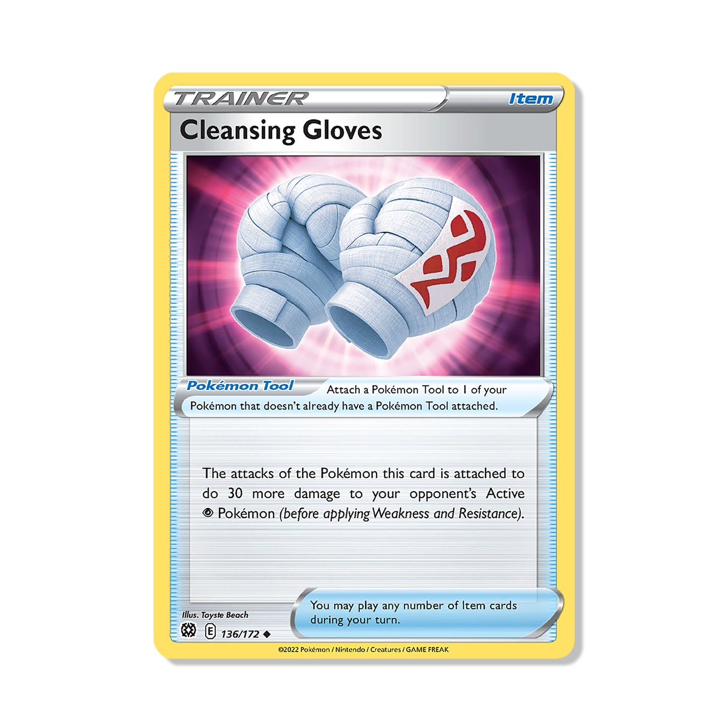 Cleansing Gloves Pokémon Sword & Shield Brilliant Stars - Reverse Holo kaart | Engels