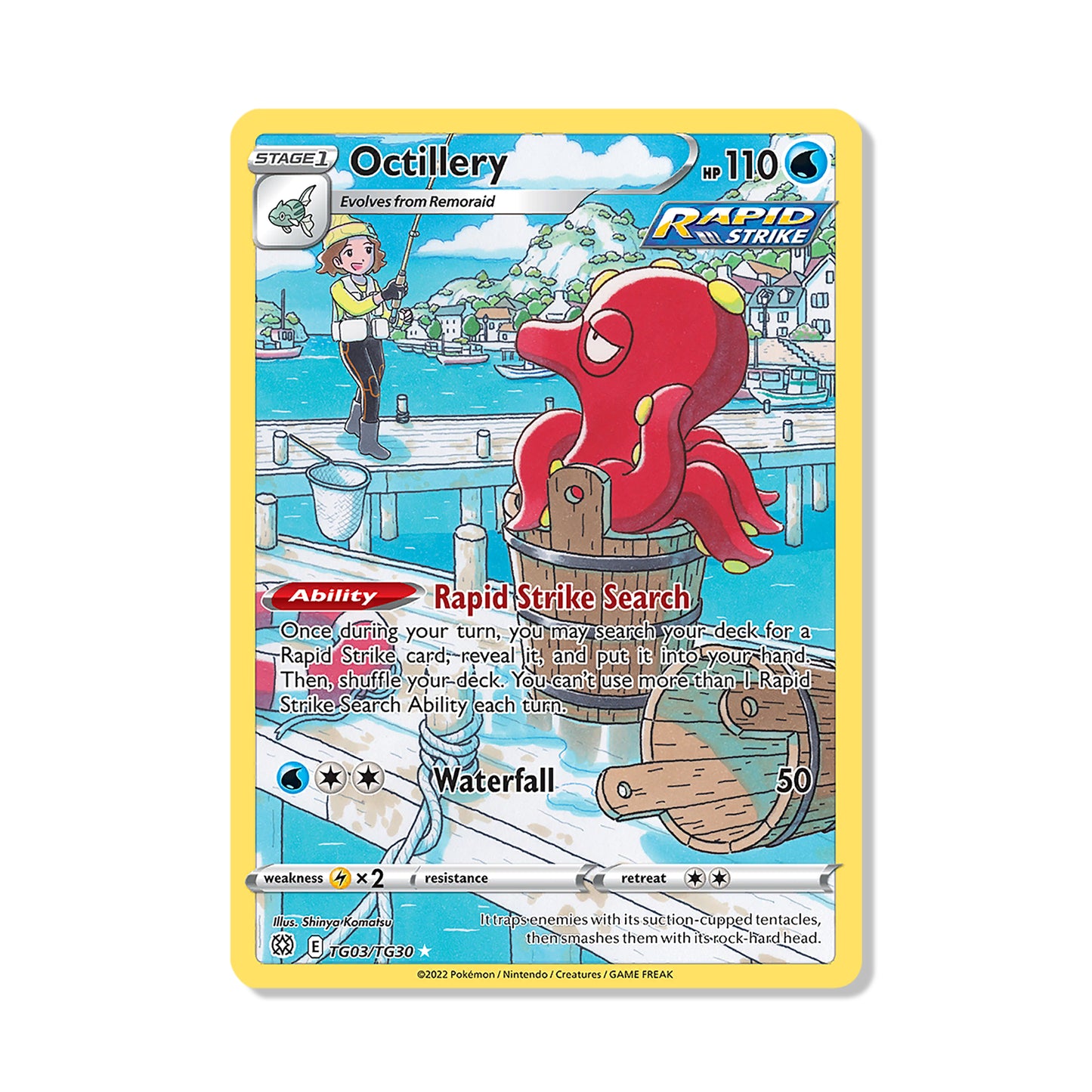 Octillery Pokémon Sword & Shield Brilliant Stars - Full Art kaart | Engels