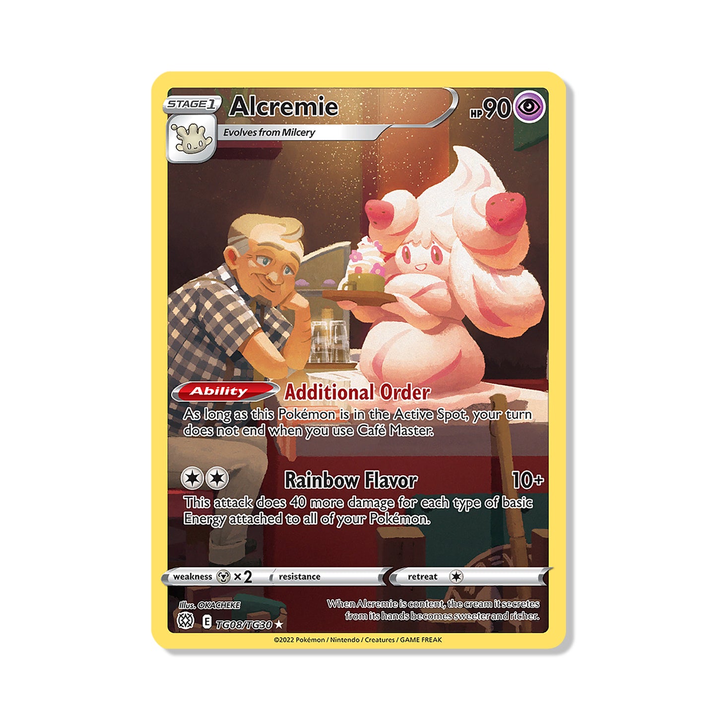 Alcremie Pokémon Sword & Shield Brilliant Stars - Full Art kaart | Engels