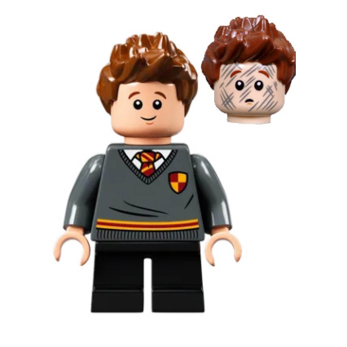 Seamus Finnigan - Gryffindor Sweater with Crest, Black Short Legs LEGO Minifigure Collectible Harry Potter – Wizarding World Figure – Gift for LEGO Fans