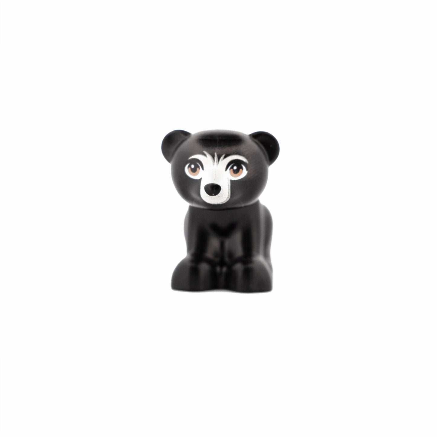 Black Bear, Friends Style, Baby Cub, Sitting with Black Nose, Nougat Eyes and Tan Muzzle Pattern