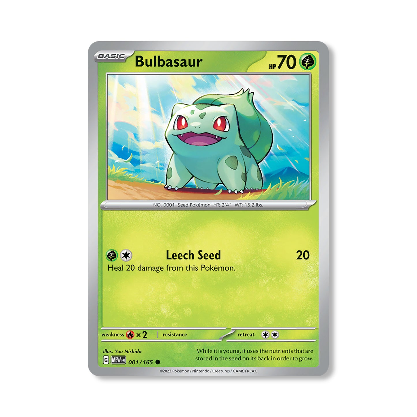 Bulbasaur Pokémon Scarlet & Violet 152 - Reverse Holo kaart | Engels