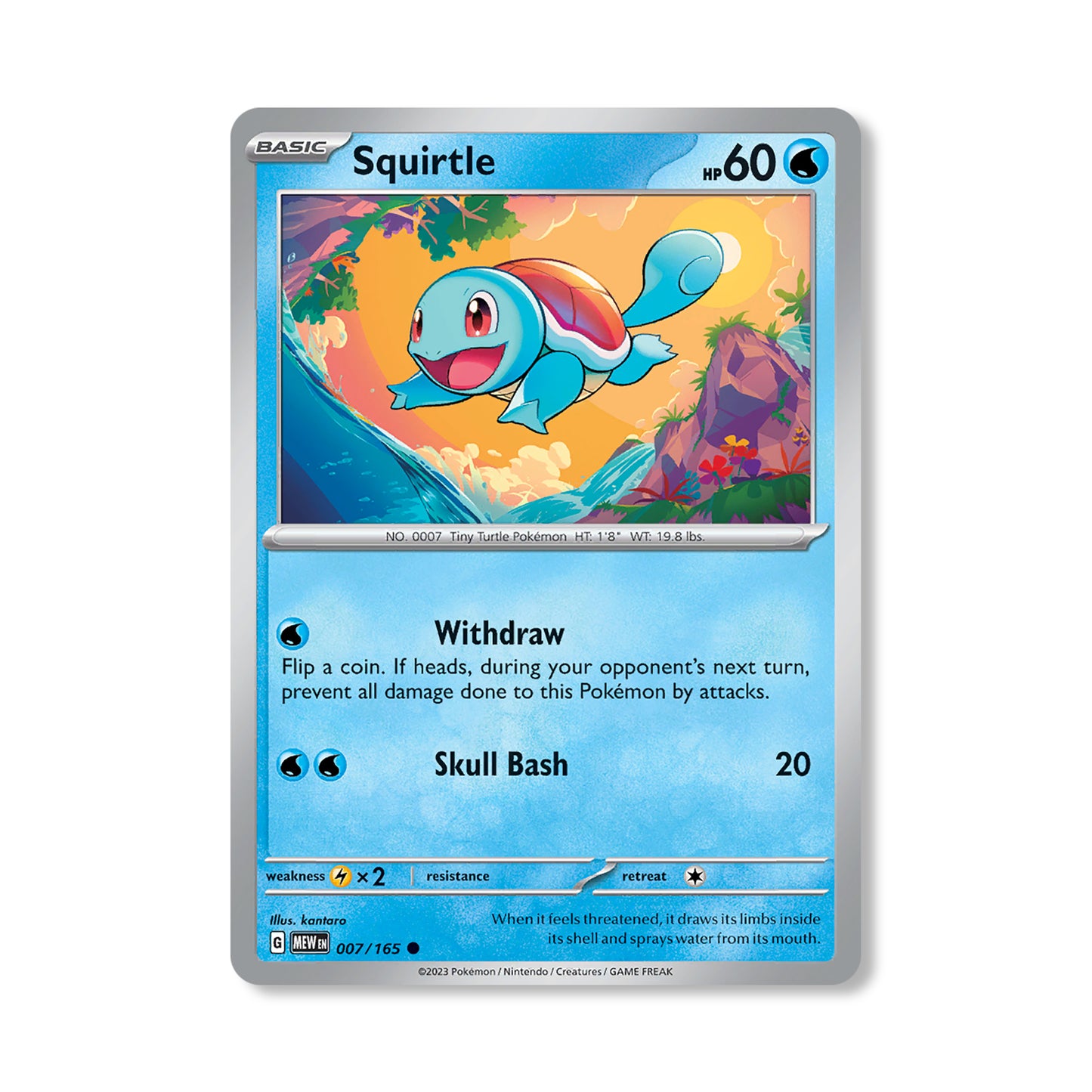 Squirtle Pokémon Scarlet & Violet 161 - Normal kaart | Engels