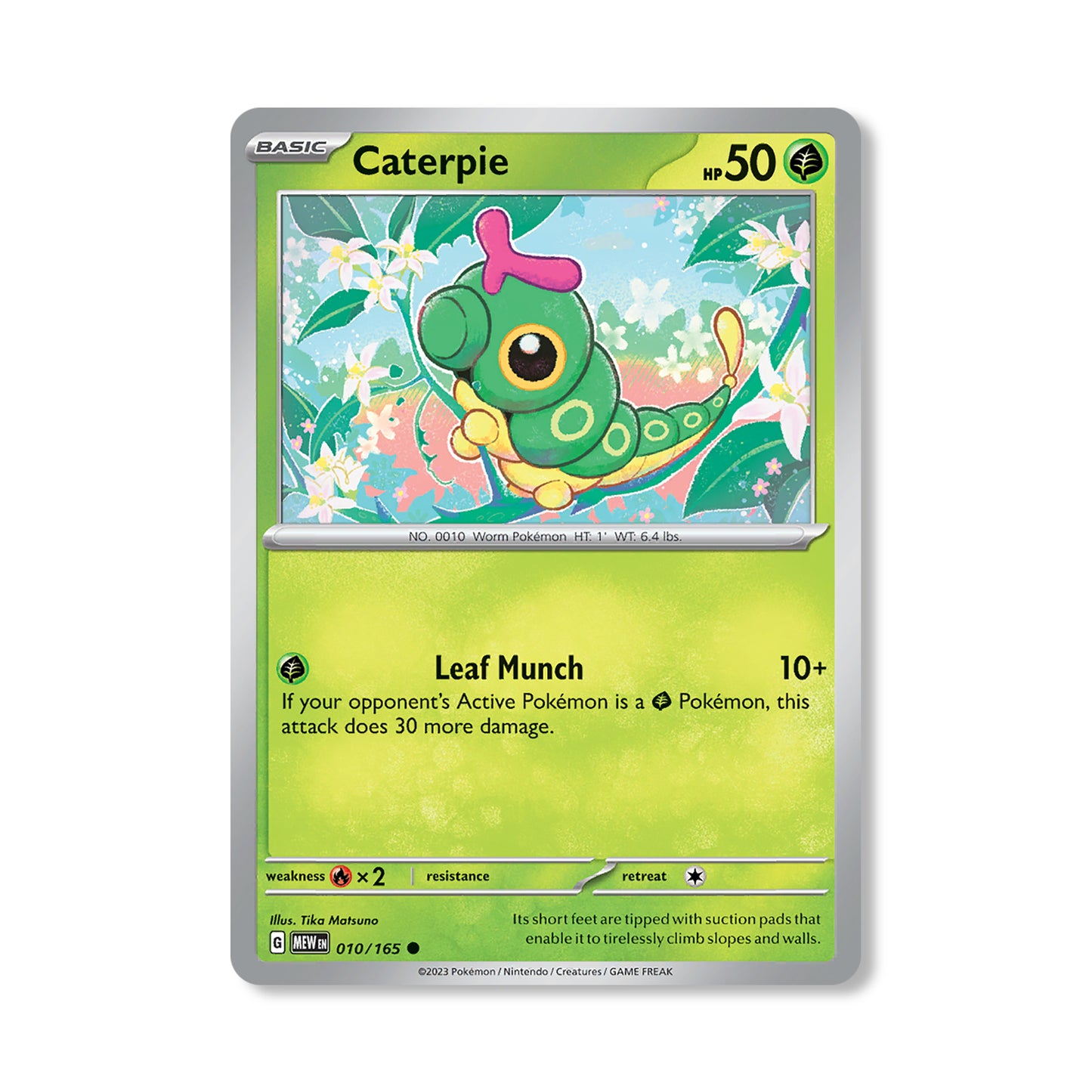 Caterpie Pokémon Scarlet & Violet 166 - Normal kaart | Engels