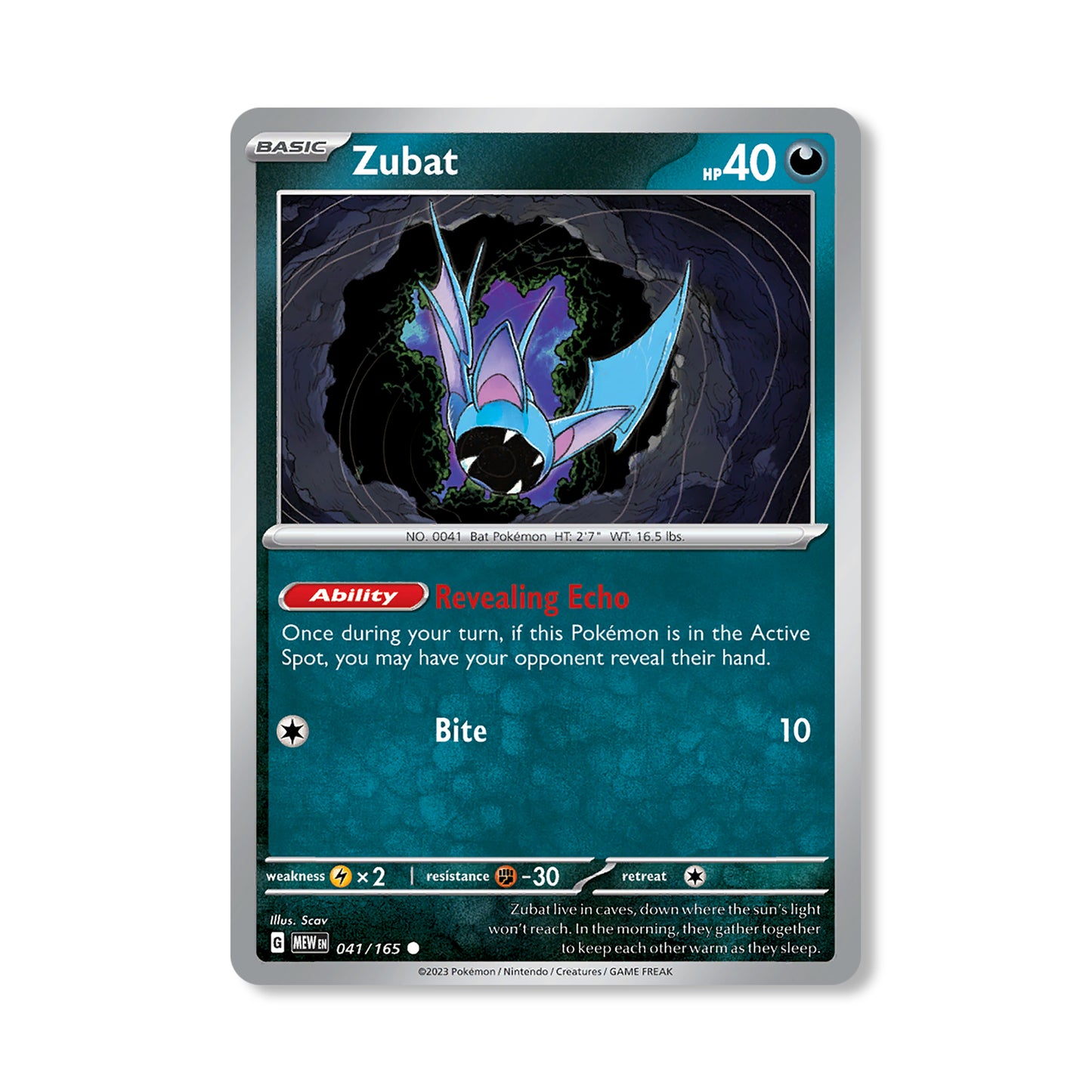 Zubat Pokémon Scarlet & Violet 226 - Reverse Holo kaart | Engels