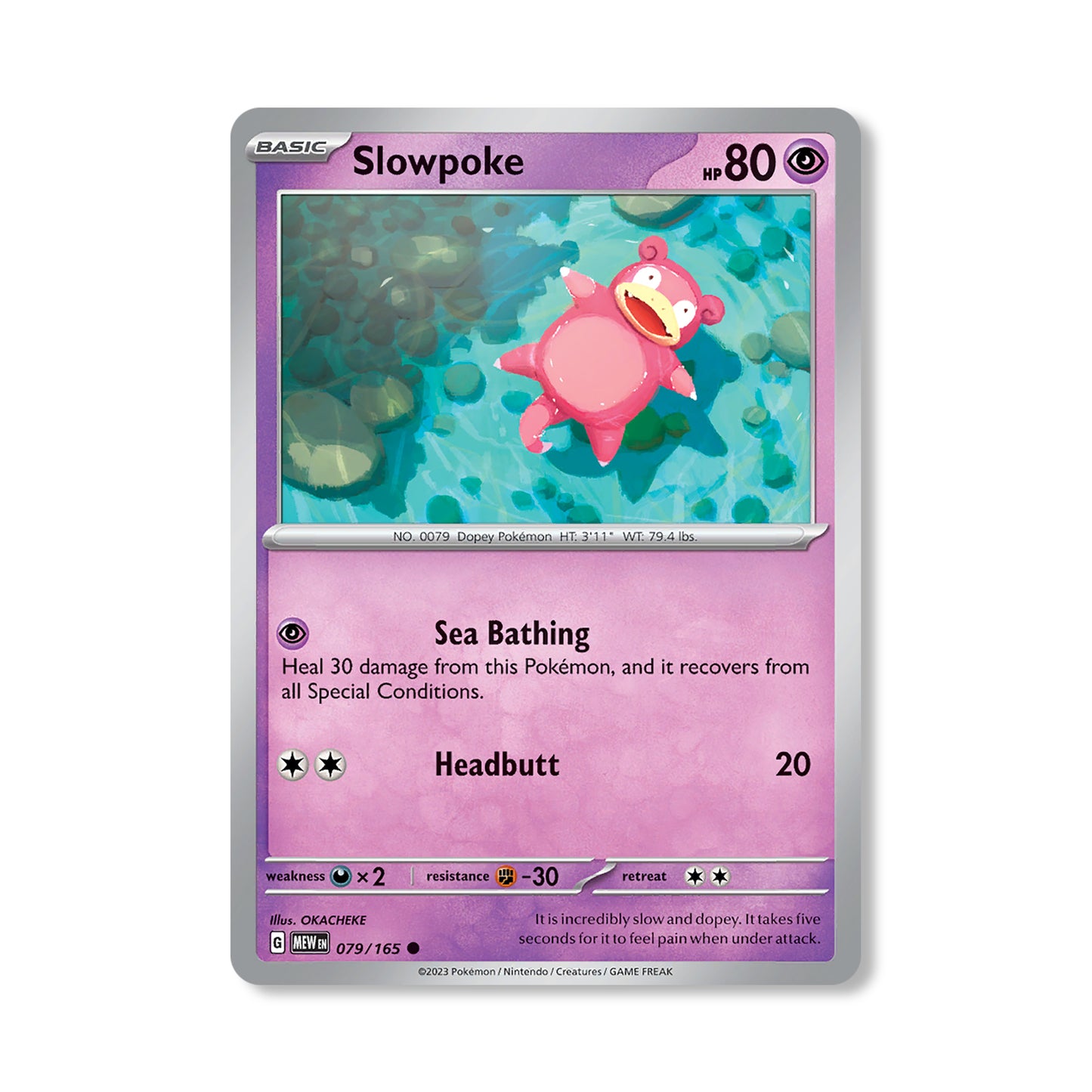 Slowpoke Pokémon Scarlet & Violet 300 - Reverse Holo kaart | Engels