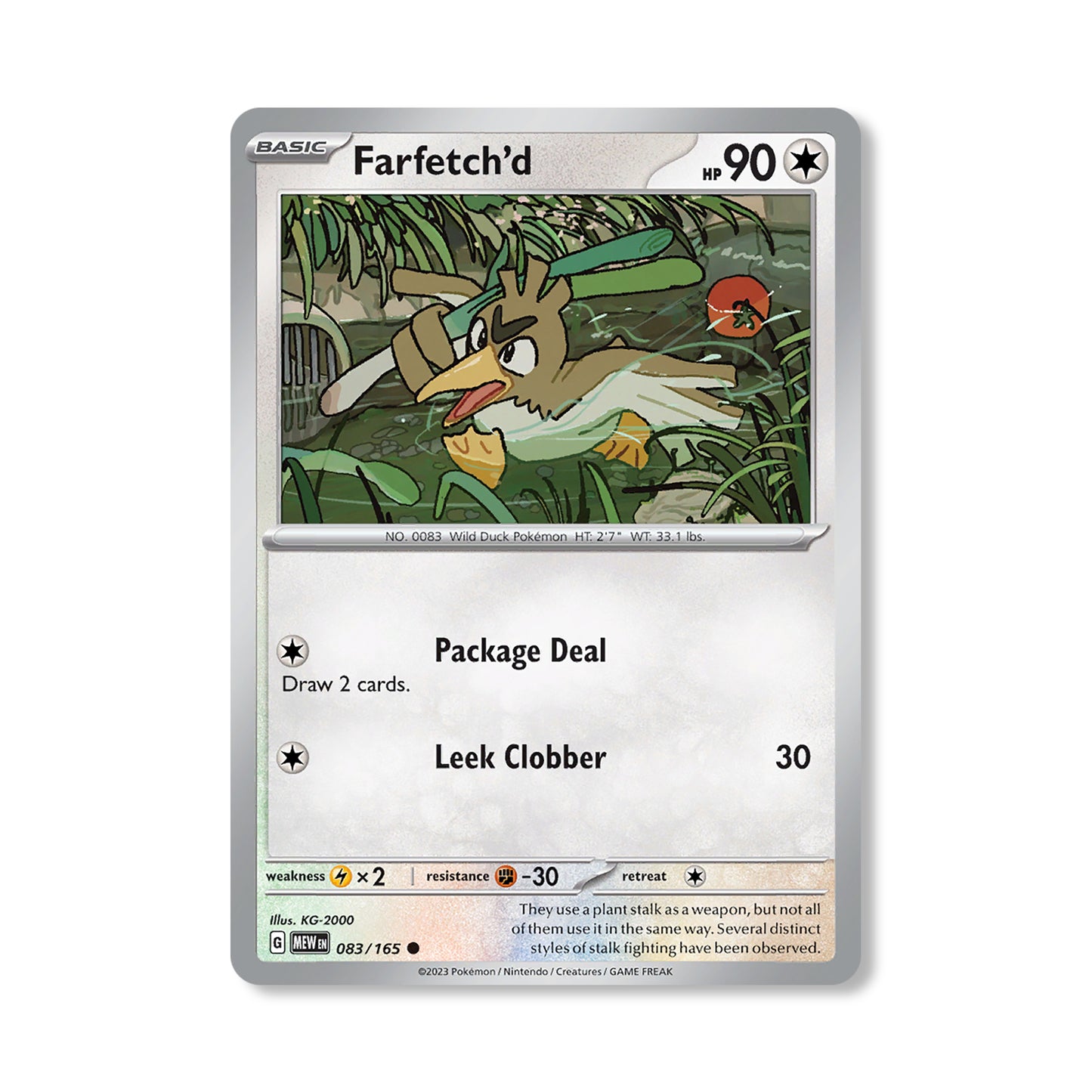 Farfetch'd Pokémon Scarlet & Violet 307 - Normal kaart | Engels