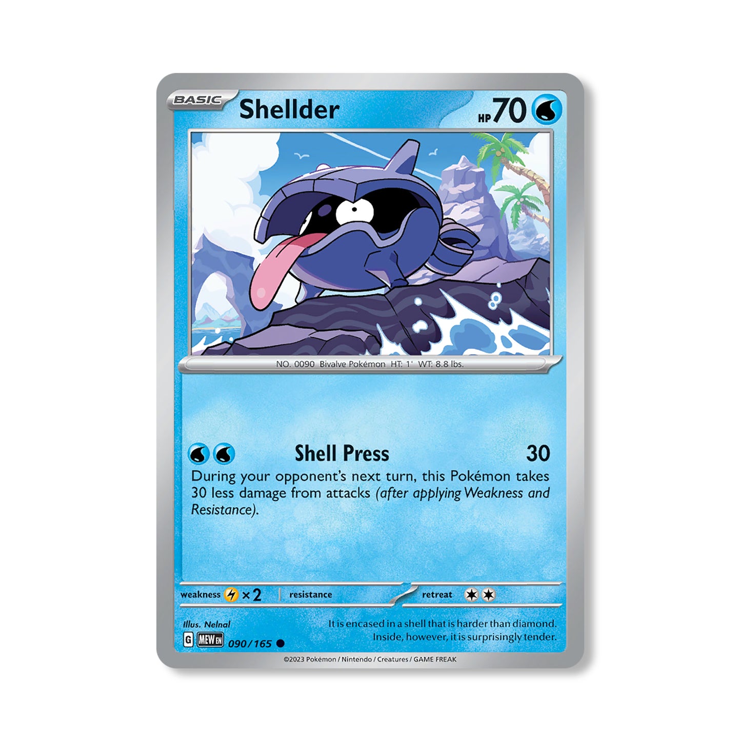 Shellder Pokémon Scarlet & Violet 321 - Normal kaart | Engels