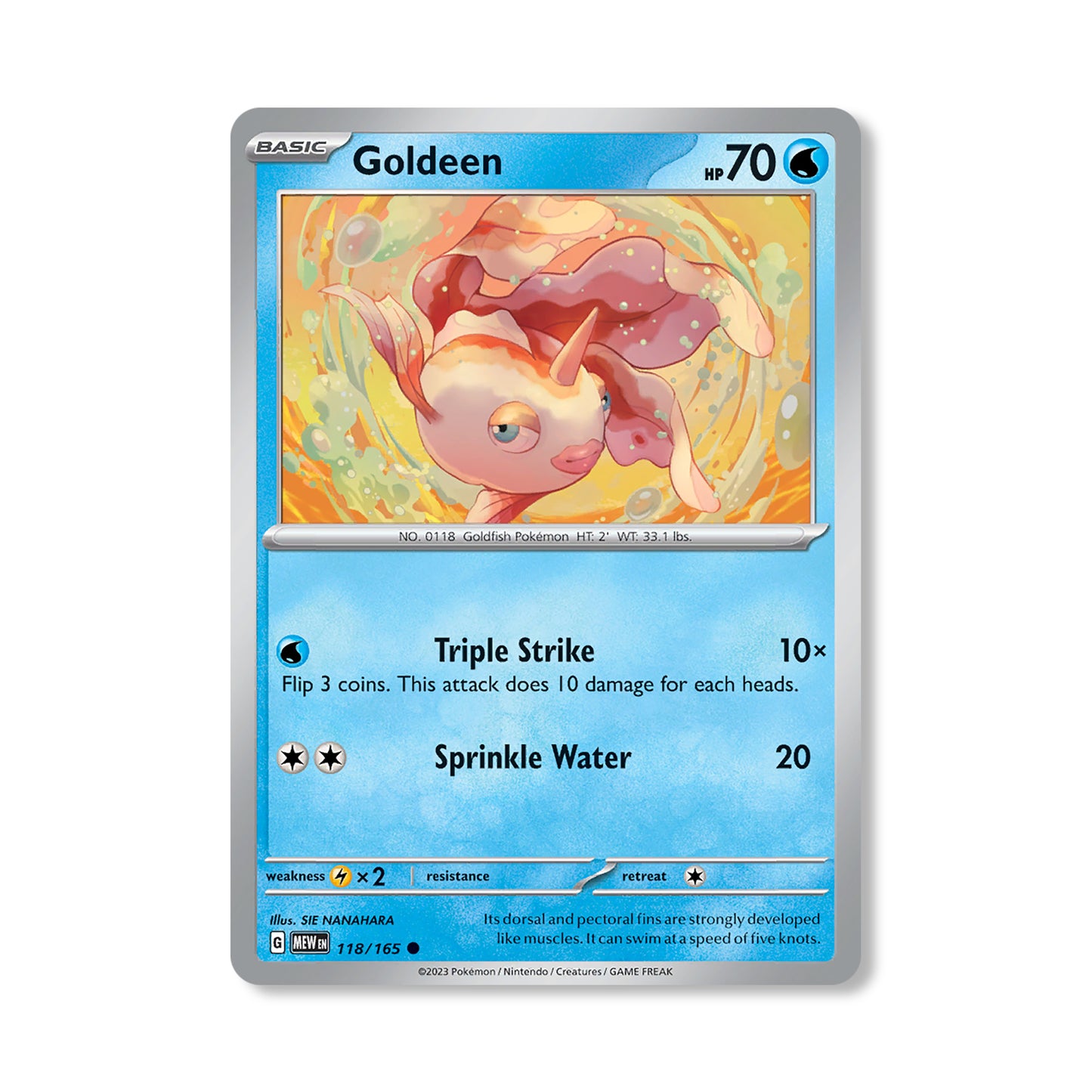 Goldeen Pokémon Scarlet & Violet 151 - Normal kaart | Engels