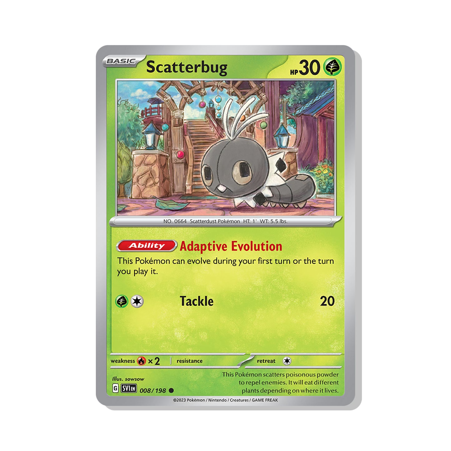 Scatterbug Pokémon Scarlet & Violet - Normal kaart | Engels