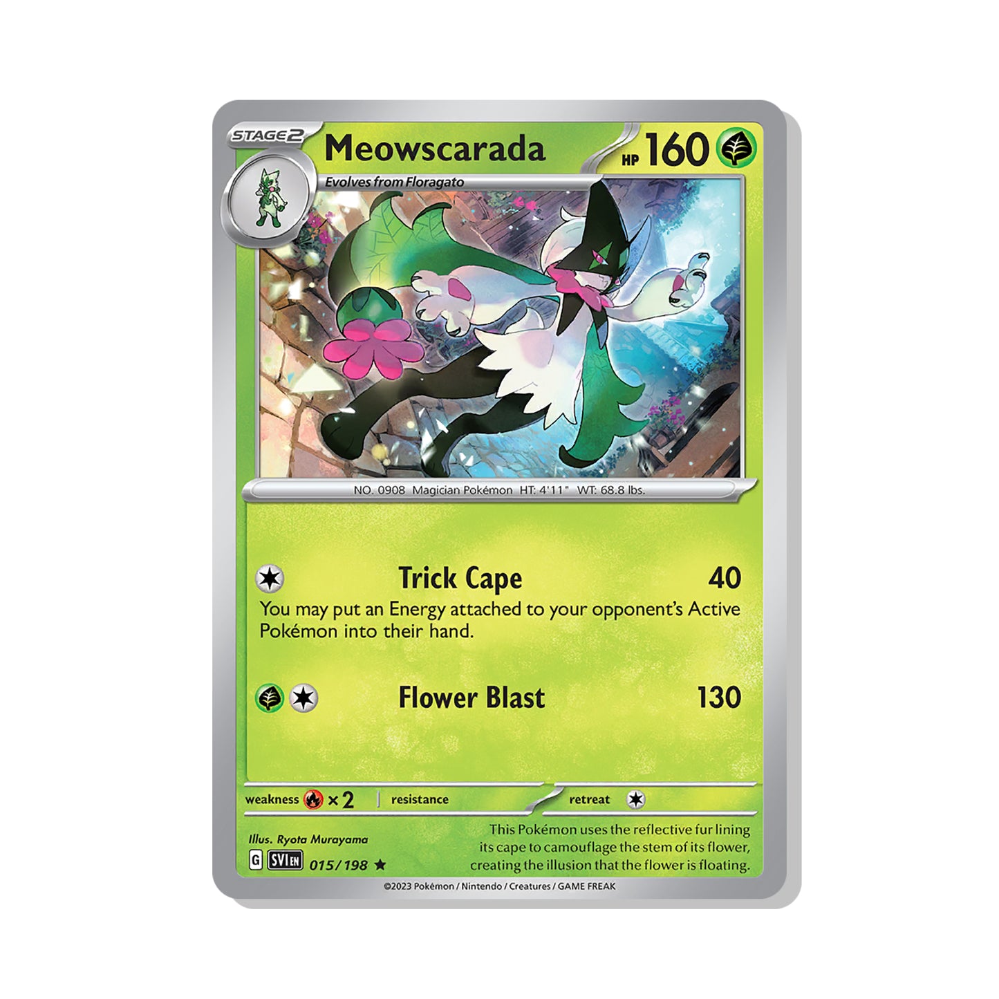 Meowscarada Pokémon Scarlet & Violet - Normal kaart | Engels