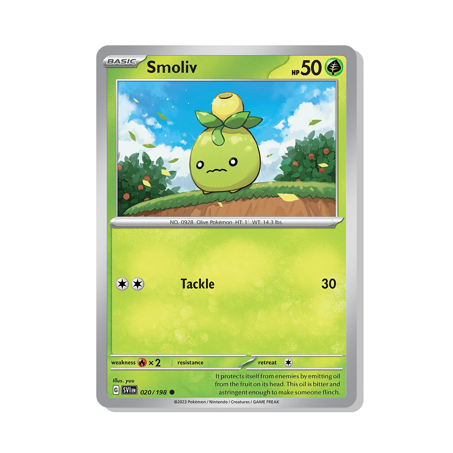 Smoliv Pokémon Scarlet & Violet - Normal kaart | Engels