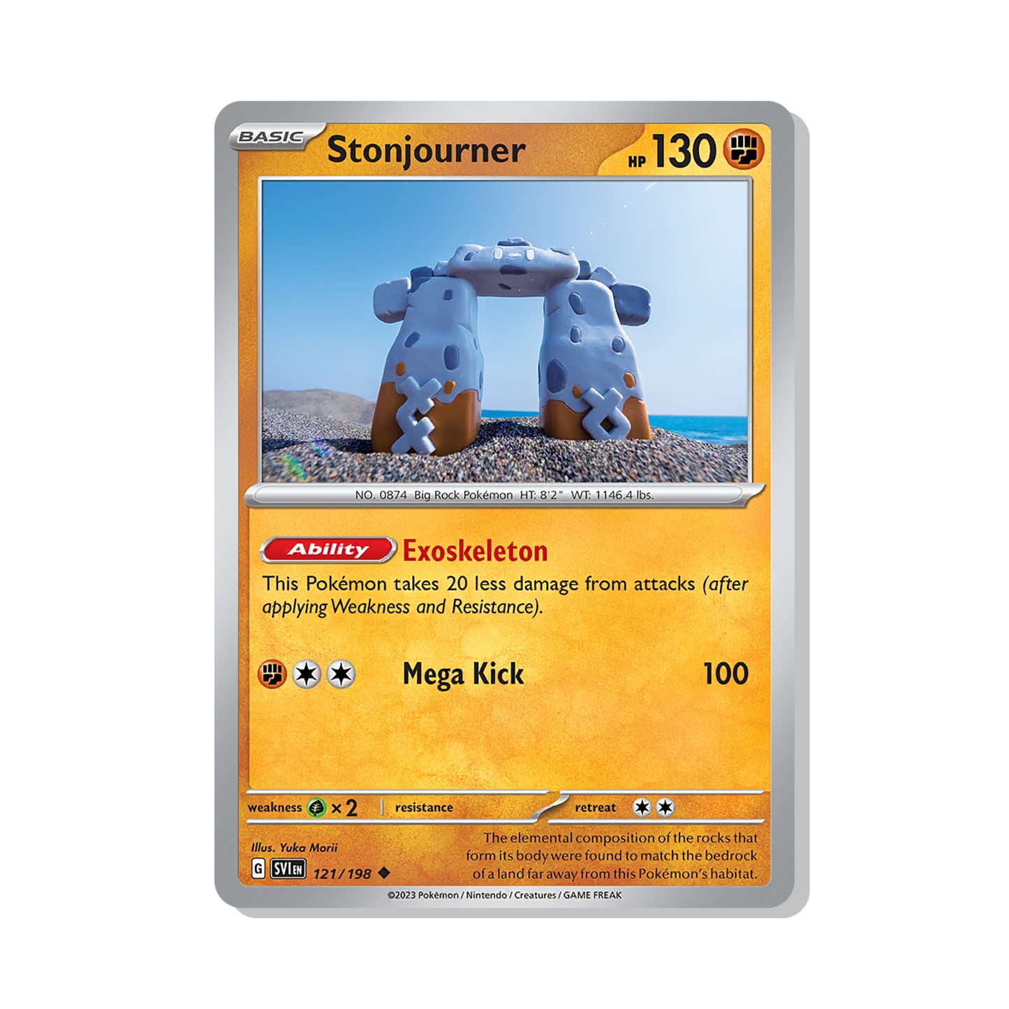Stonjourner Pokémon Scarlet & Violet - Normal kaart | Engels