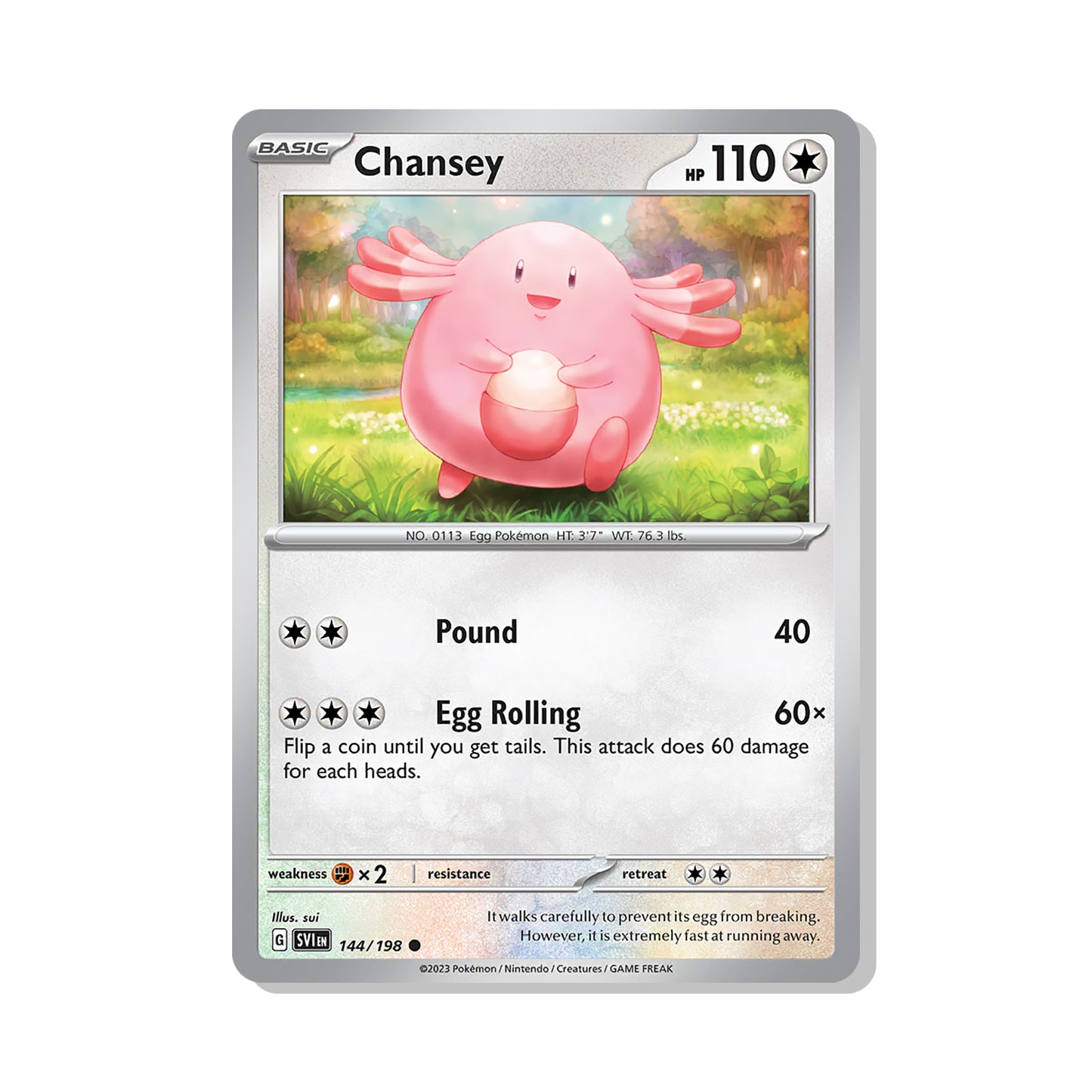 Chansey Pokémon Scarlet & Violet - Reverse Holo kaart | Engels