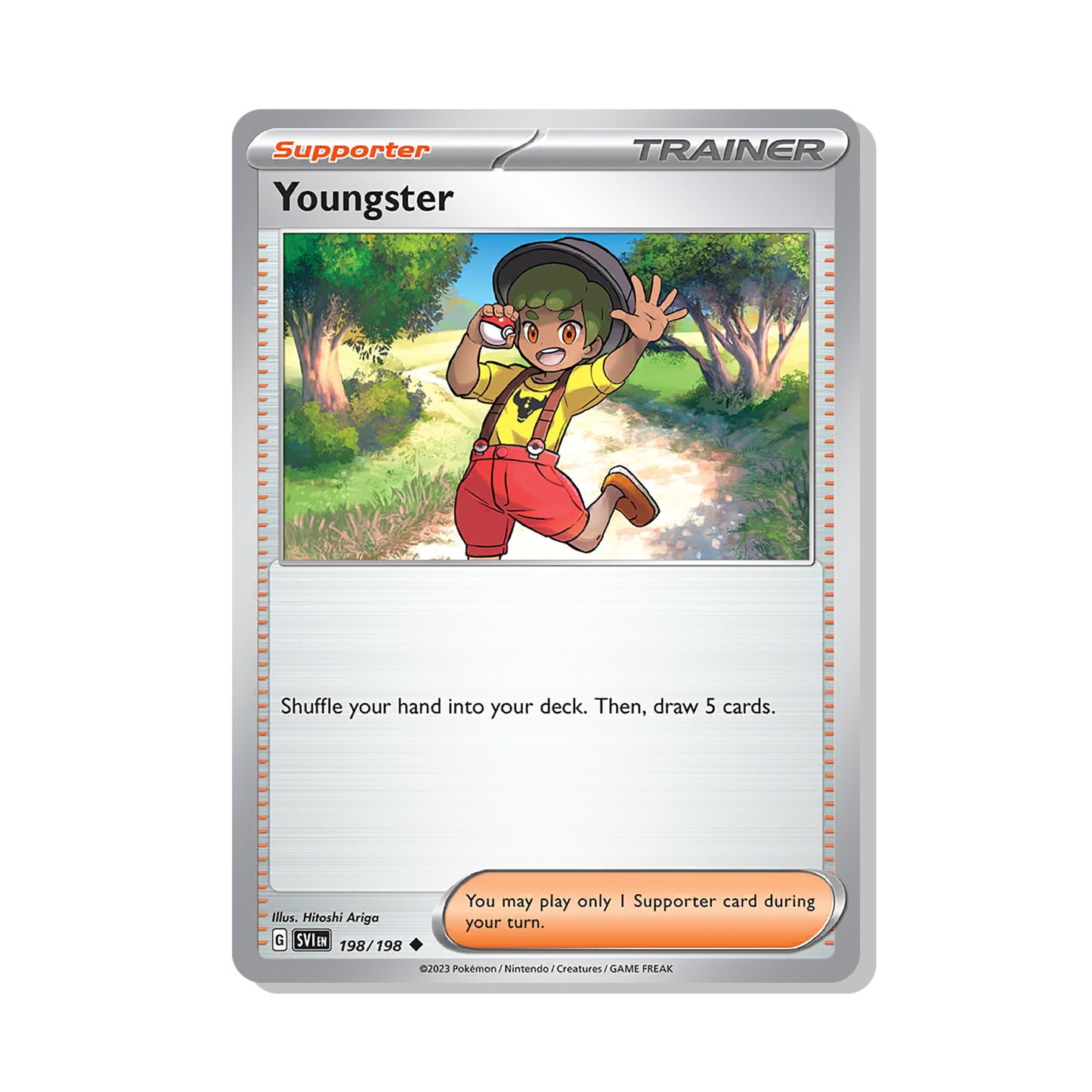 Youngster Pokémon Scarlet & Violet - Reverse Holo kaart | Engels