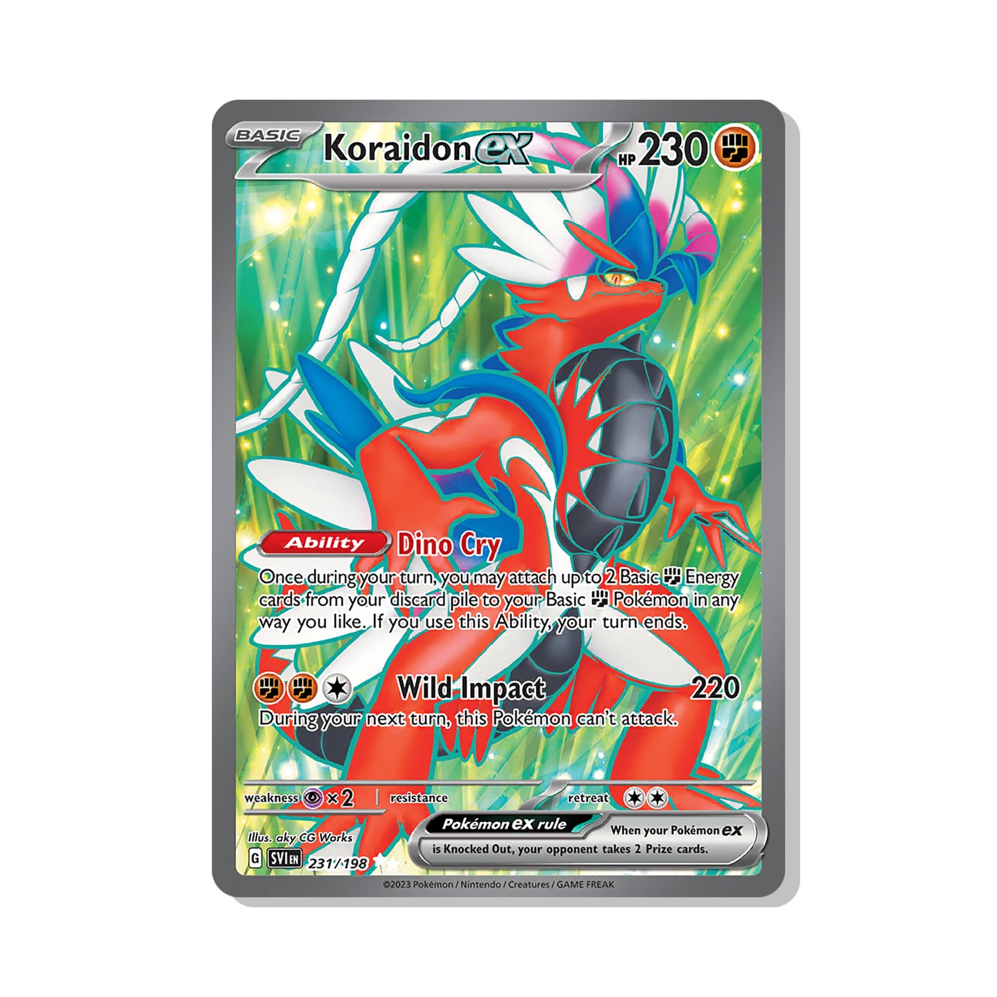 Koraidon ex Pokémon Scarlet & Violet - ex kaart | Engels