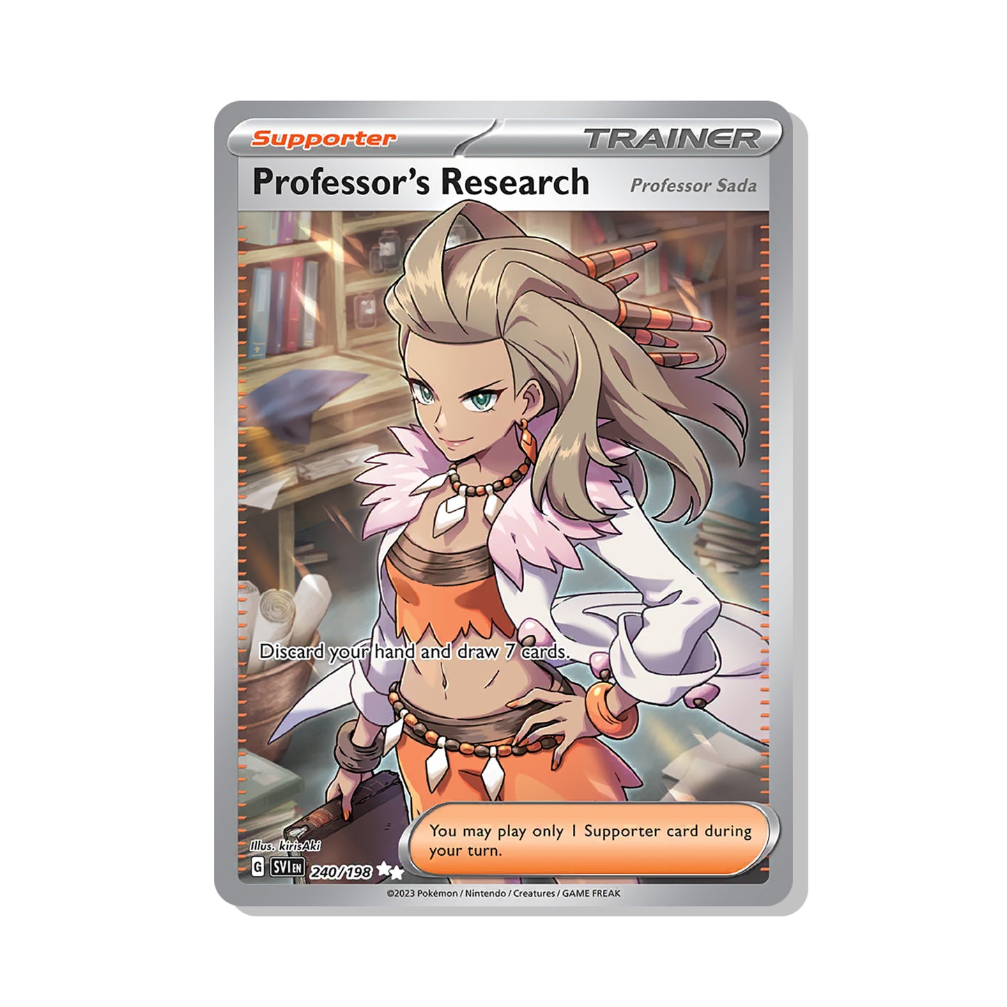 Professor's Research Pokémon Scarlet & Violet - Full Art kaart | Engels