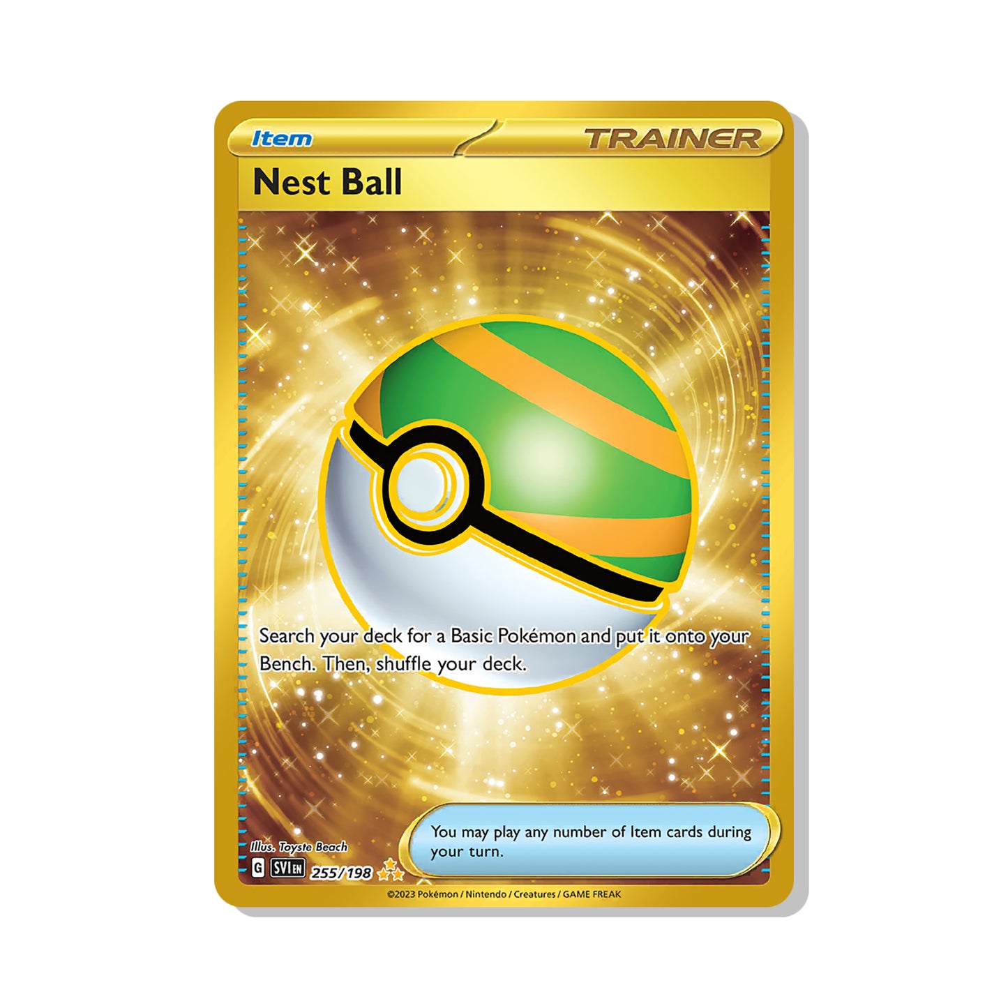 Nest Ball Pokémon Scarlet & Violet - Full Art kaart | Engels