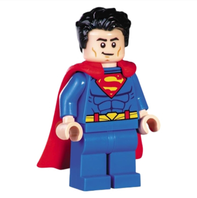 Superman LEGO DC Minifigure SH1055 Blue Suit Cape
