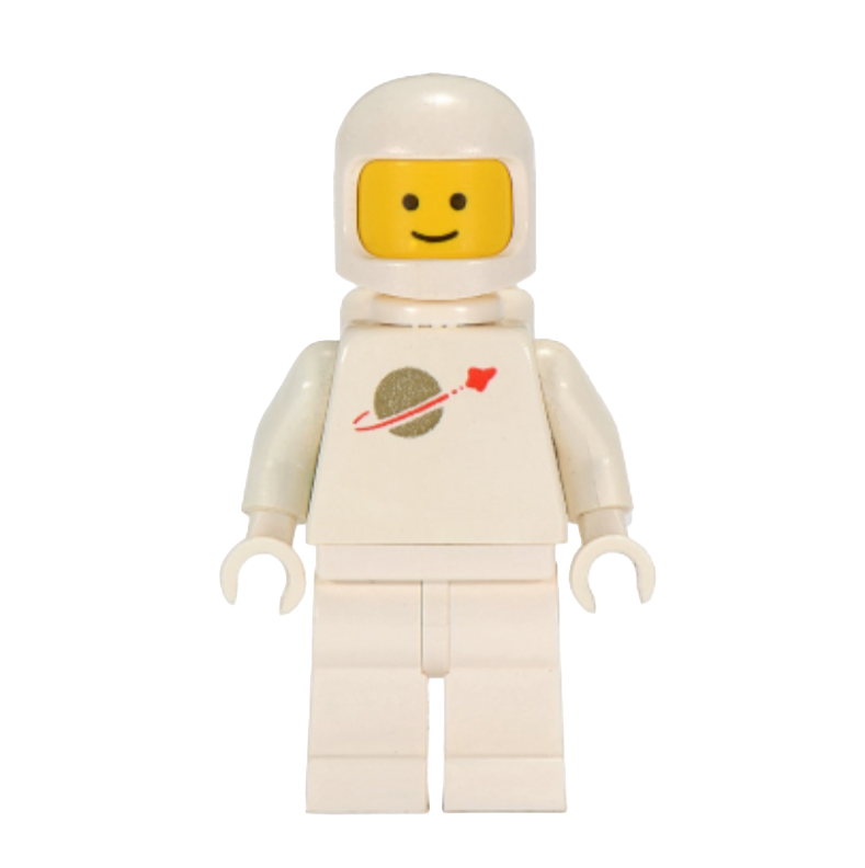 Classic Space White Astronaut LEGO Minifigure SP006 Air Tanks Vintage