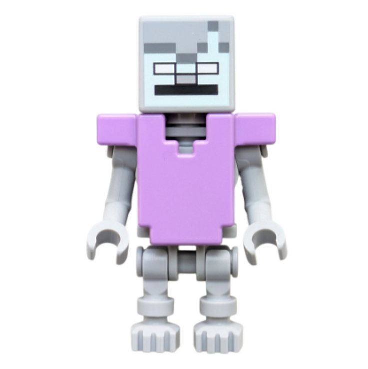Stray LEGO Minecraft Minifigure MIN256 Lavender Armor Skeleton Mob