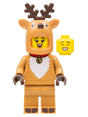 Minifig col401 - Reindeer Costume, Series 23 (Minifigure Only without Stand and Accessories)