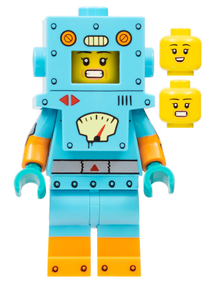 Minifig col403 - Cardboard Robot, Series 23 (Minifigure Only without Stand and Accessories)