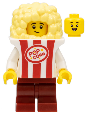 Minifig col404 - Popcorn Costume, Series 23 (Minifigure Only without Stand and Accessories)