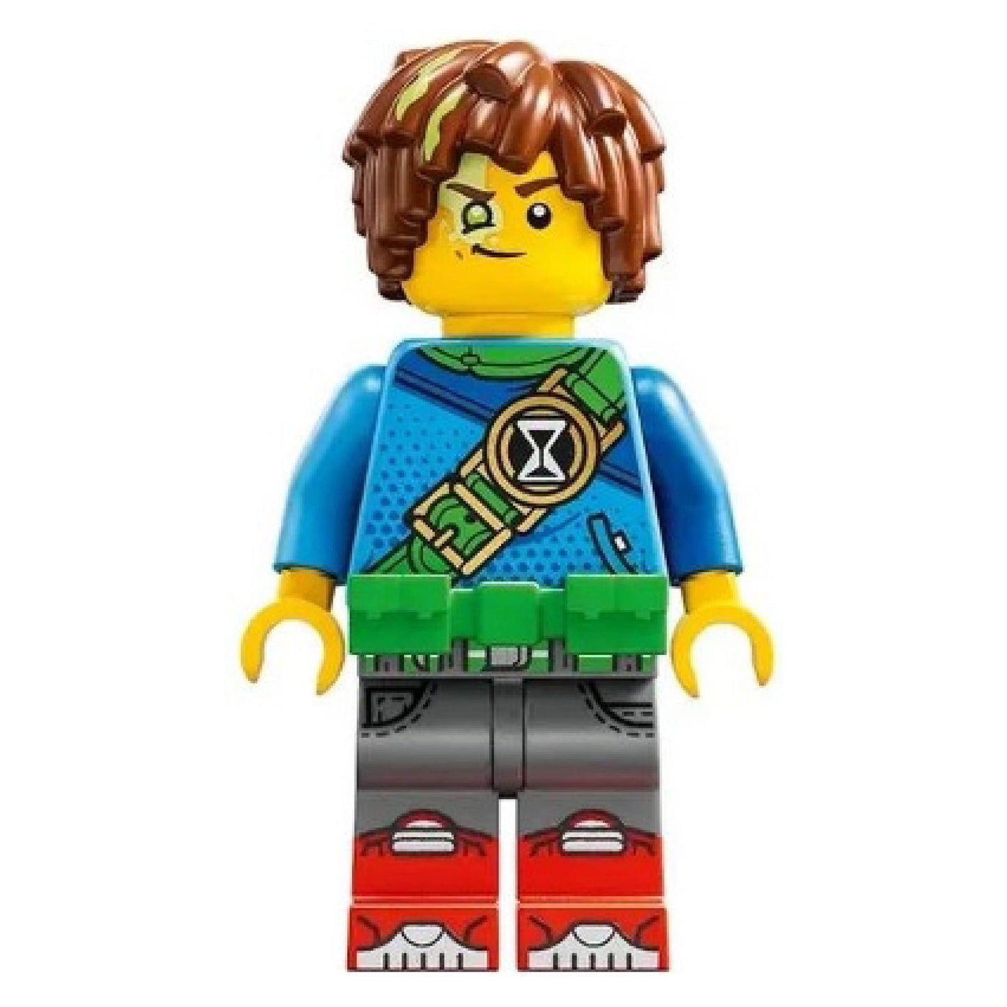 Mateo - Dark Azure Robe, Bright Green Utility Belt