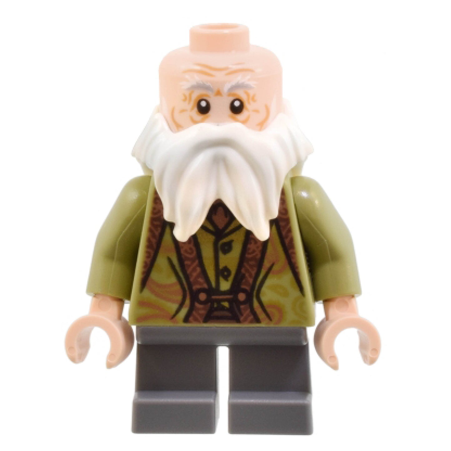 Professor Filius Flitwick - Olive Green Suit, Dark Bluish Gray Short Legs
