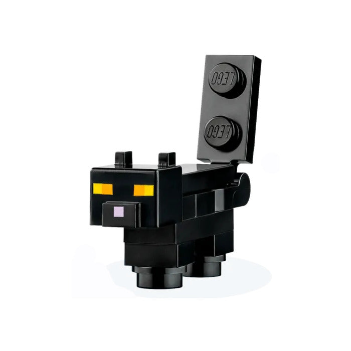 Black Cat LEGO Minecraft Minifigure – Collectible Toy Gift Fans