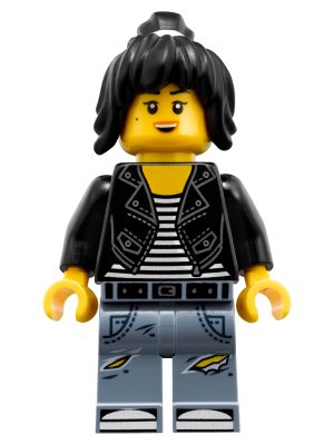 Minifig njo0355 - Nya - Leather Jacket and Jeans High School Outfit