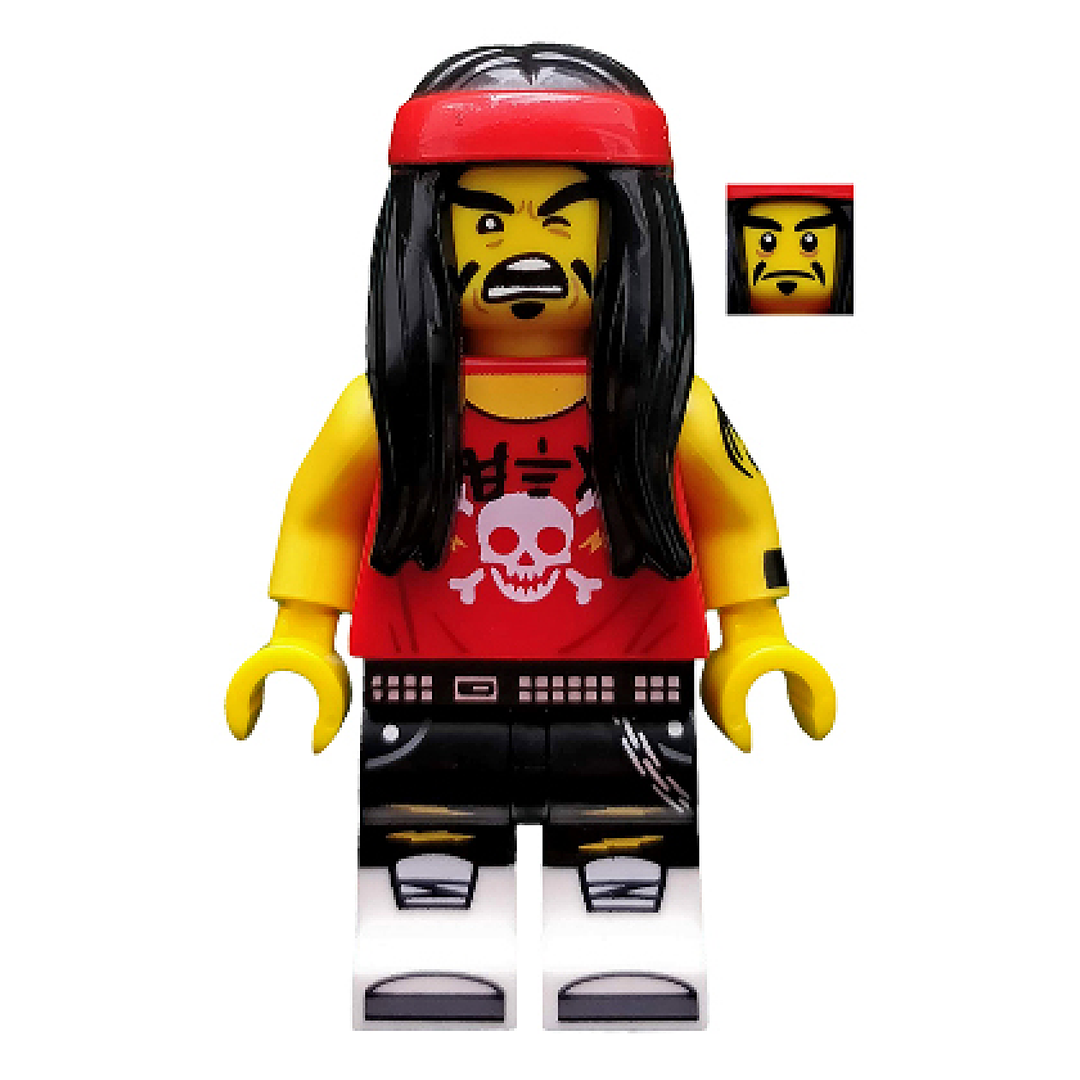 Gong & Guitar Rocker, The LEGO Ninjago Movie (Minifigure Only without Stand and Accessories)