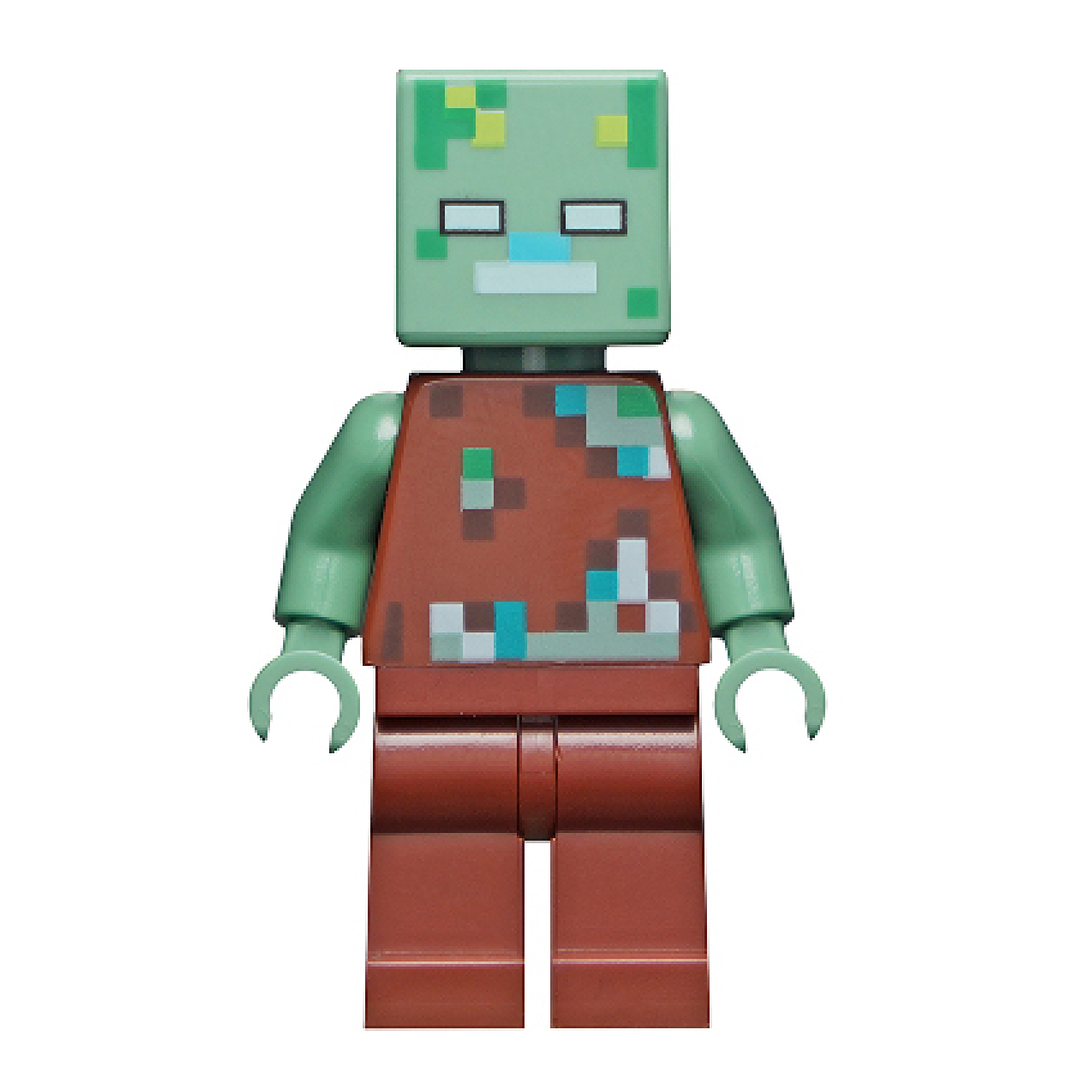 Drowned Zombie LEGO Minecraft Minifigure – Collectible Toy Gift Fans
