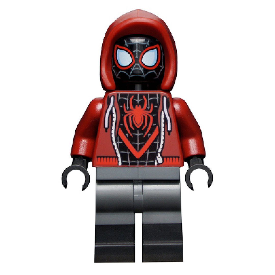 Spider-Man (Miles Morales) - Dark Red Hood, Black Lower Legs