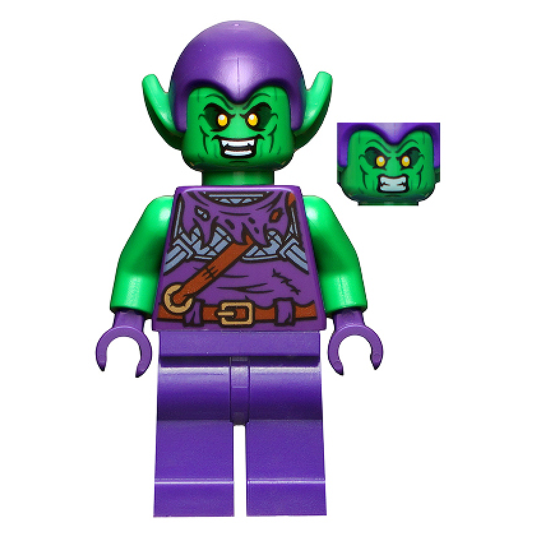 LEGO Green Goblin Minifigure from Sets 76219-1, 76293-1, 682304-1