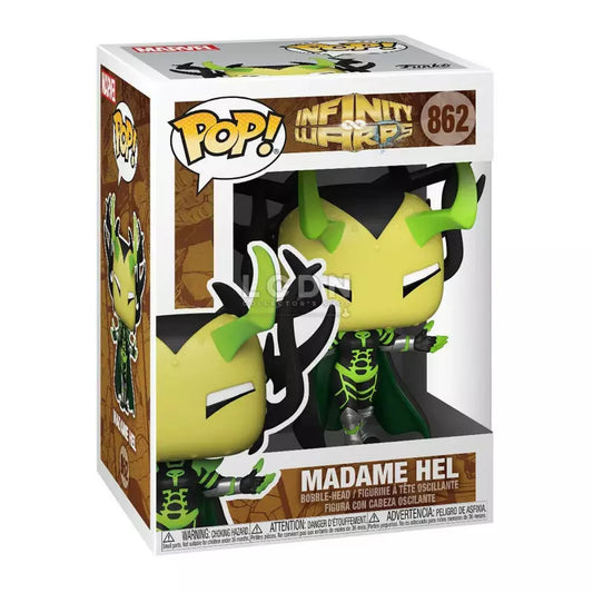 Funko Pop Marvel Infinity Warps Madame Hel #862 Vinyl Bobble-Head Figure