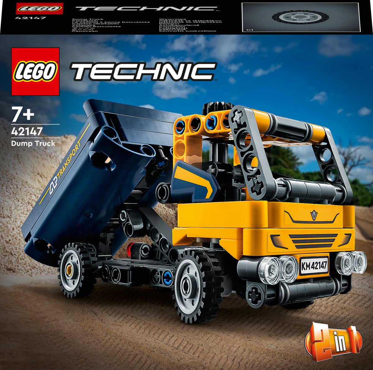 LEGO Technic Kiepwagen, 2in1 Bouwvoertuigen Speelgoed - 42147