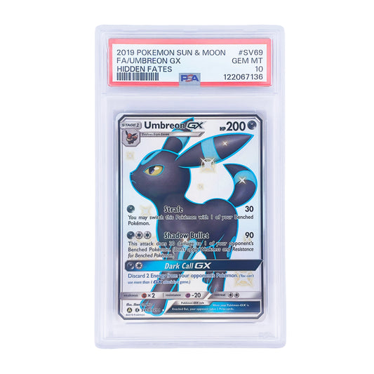 2017 Pokémon Sun & Moon FA Umbreon GX – PSA 10 Mint | Full Art Graded Card
