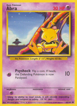 Abra - Base Set (Common) [BS-43]