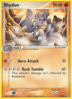 Rhydon - EX Emerald (Rare) [EM-19]
