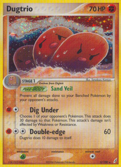 Dugtrio - EX Crystal Guardians (Holo Rare) [CG-5]