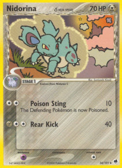 Nidorina δ Delta Species - EX Dragon Frontiers (Uncommon) [DF-34]